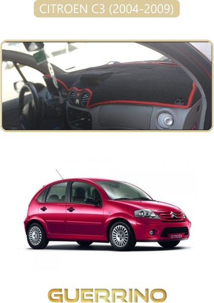 Cıtroen C3 2004-2009TORPİDO Koruma Halısı Bej Kenar