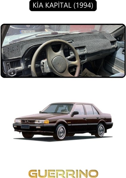Kia Kapital 1994TORPİDO Koruma Halısı Siyah Kenar