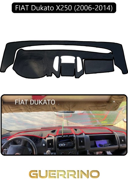 Fıat Dukato X250 2006-2014 Modellerine Uyguntorpido Koruma Halısı Siyah Kenar