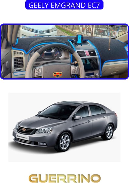 Geely Emgrand EC7TORPİDO Koruma Halısı Mavi Kenar