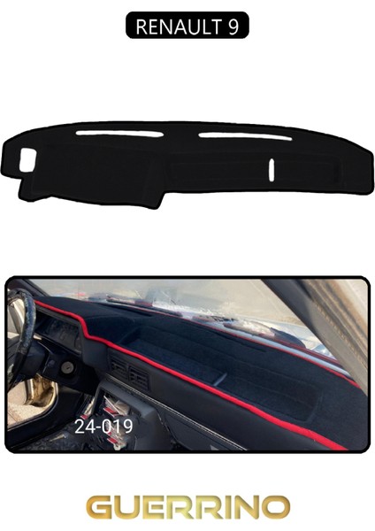 Renault 9 Torpido Koruma Halısı Siyah Kenar