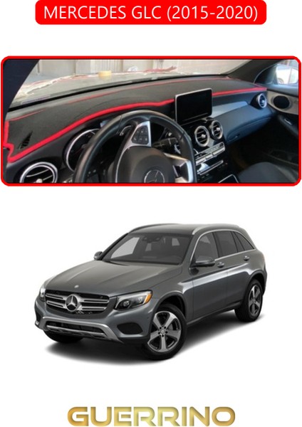Mercedes Glc 2015-2020TORPİDO Koruma Halısı Kırmızı Kenar