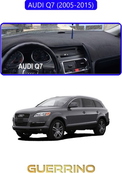 Audı Q7 (2005-2015)TORPİDO Koruma Halısı Mavi Kenar