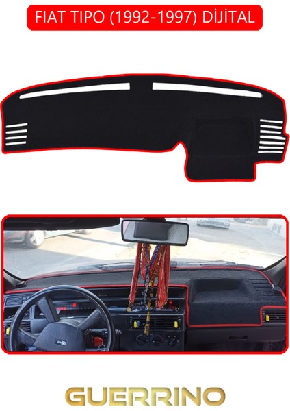 Fıat Tıpo 1992-1997 Modellerine Uygun Dijitaltorpido Koruma Halısı Kırmızı Kenar