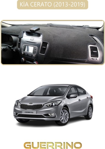Kia Cerato 2013-2019TORPİDO Koruma Halısı Bej Kenar