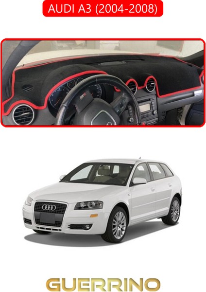 Audı A3 (2004-2008)TORPİDO Koruma Halısı Kırmızı Kenar