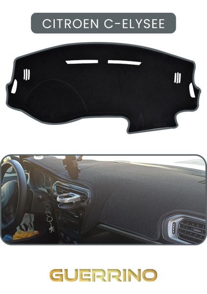 Cıtroen C-Elysee - Peugeot 301 Uzuntorpido Koruma Halısı Gri Kenar