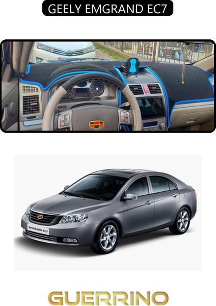 Geely Emgrand EC7TORPİDO Koruma Halısı Siyah Kenar