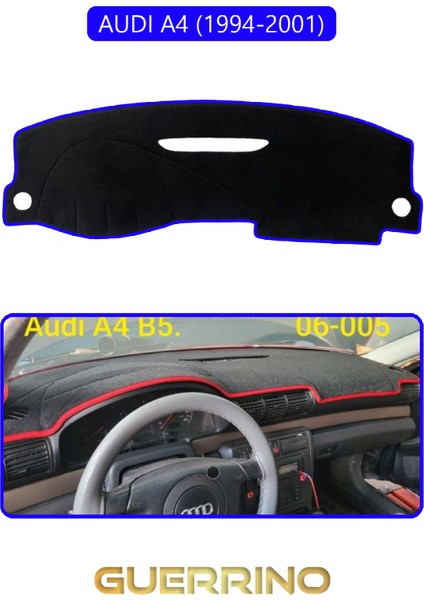 Audı А4 (1994-2001)TORPİDO Koruma Halısı Mavi Kenar
