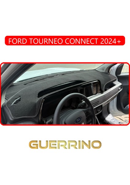 Ford Torneo Courıer 2023+ Torpido Koruma Halısı Kırmızı Kenar
