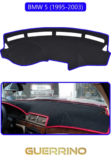 Bmw 5 1995-2003TORPİDO Koruma Halısı Mavi Kenar
