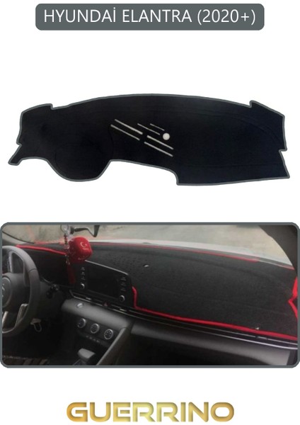 Hyundai Elantra 2020+TORPİDO Koruma Halısı Gri Kenar