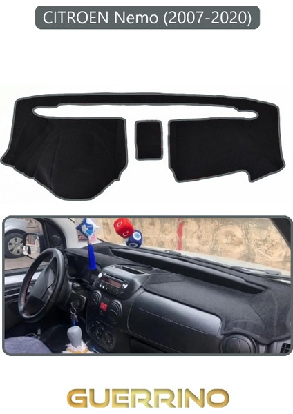Cıtroen Nemo (2007-2020)TORPİDO Koruma Halısı Gri Kenar