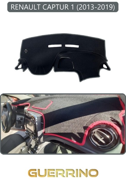 Renault Captur 1 (2013-2019)TORPİDO Koruma Halısı Gri Kenar