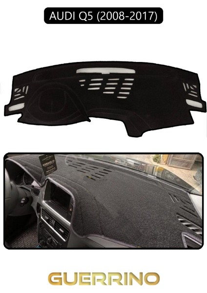 Audi Q5 2008-2017TORPİDO Koruma Halısı Siyah Kenar