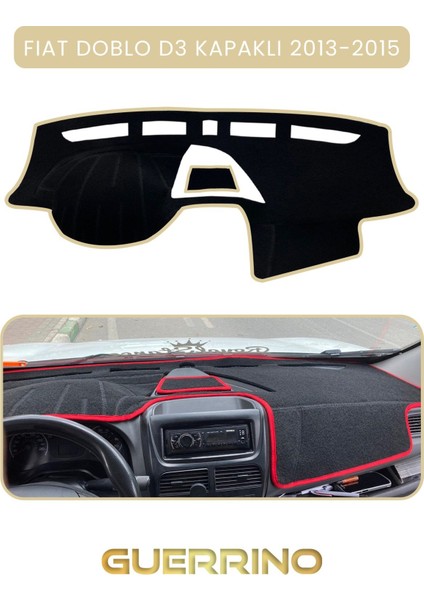 Fıat Doblo D3 Kapaklı 2013-15 Modellerine Uyguntorpido Koruma Halısı Bej Kenar