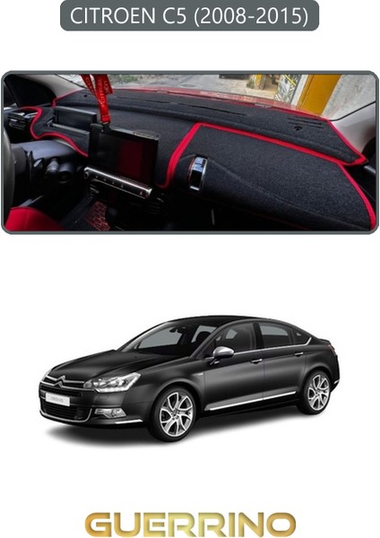 Cıtroen C5 2008-2015TORPİDO Koruma Halısı Gri Kenar