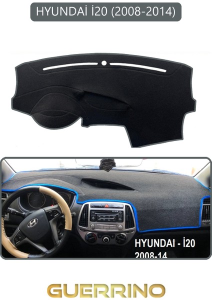 Hyundai I20 2008-2014TORPİDO Koruma Halısı Gri Kenar