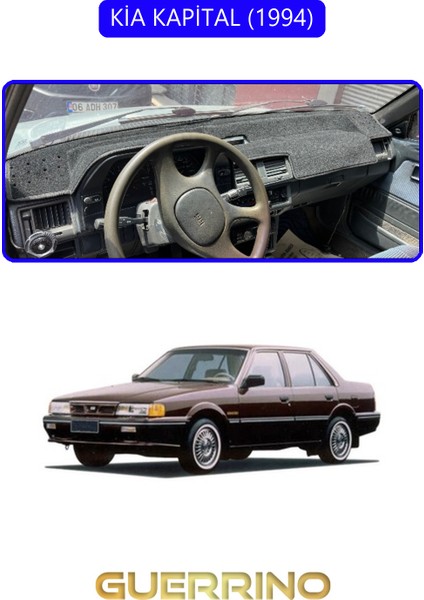 Kia Kapital 1994TORPİDO Koruma Halısı Mavi Kenar