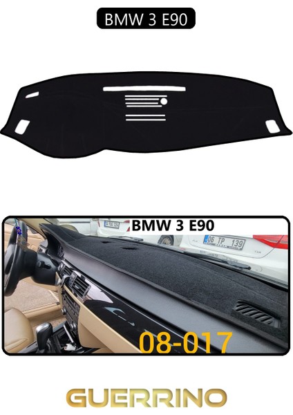Bmw 3 E90TORPİDO Koruma Halısı Siyah Kenar