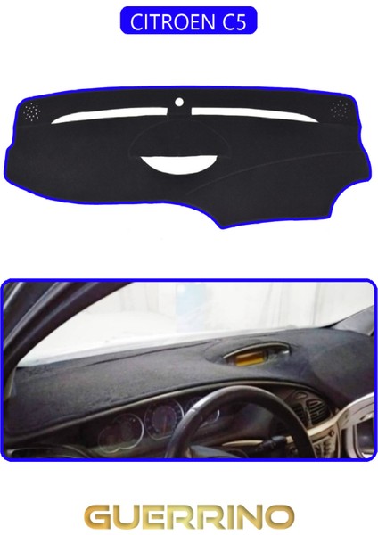 Cıtroen C5TORPİDO Koruma Halısı Mavi Kenar