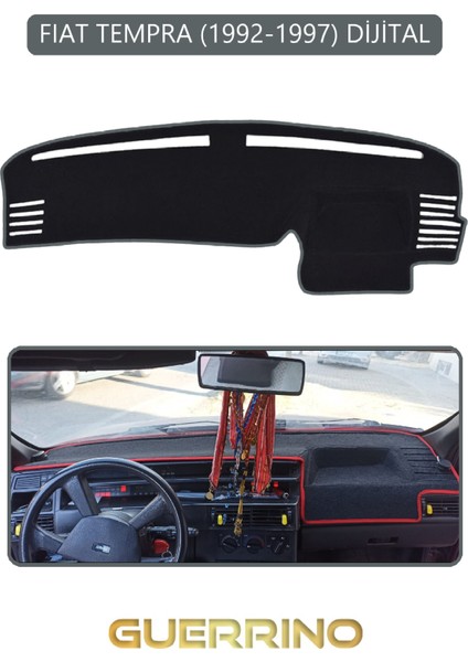 Fıat Tempra 1992-1997 Modellerine Uygun Dijitaltorpido Koruma Halısı Gri Kenar