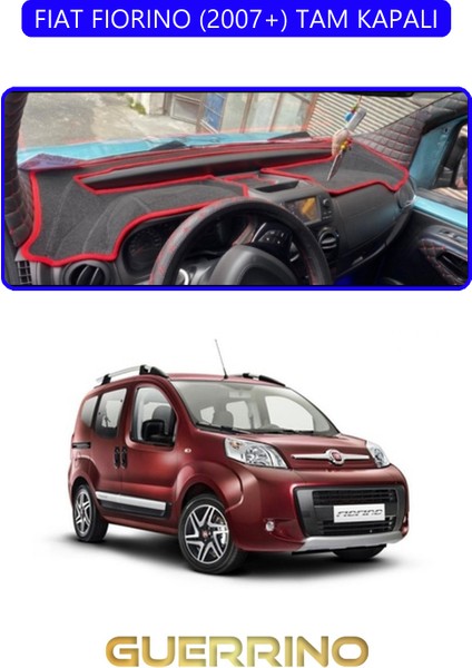 Fıat Fıorıno 2007+ Tam Kapalıtorpido Koruma Halısı Mavi Kenar
