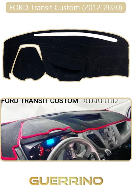 Ford Transit Custom (2012-2020)TORPİDO Koruma Halısı Bej Kenar