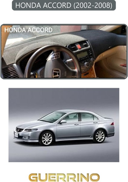Honda Accord 2002-2008TORPİDO Koruma Halısı Gri Kenar