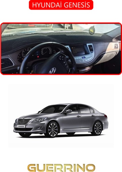 Hyundai Genesistorpido Koruma Halısı Kırmızı Kenar