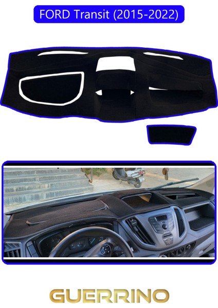 Ford Transit (2015-2022)TORPİDO Koruma Halısı Mavi Kenar
