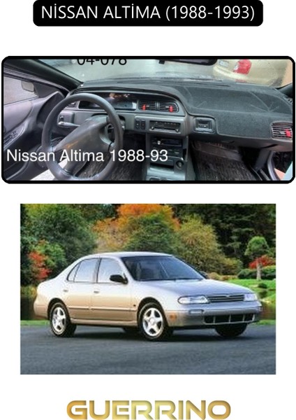 Nissan Altima 1988-1993TORPİDO Koruma Halısı Siyah Kenar