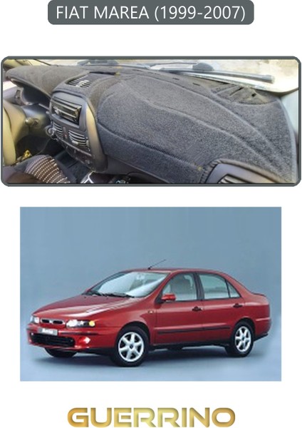 Fıat Marea 1999-2007TORPİDO Koruma Halısı Gri Kenar