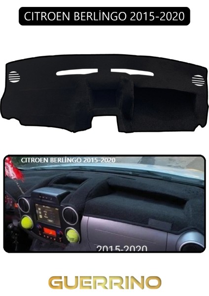 Cıtroen Berlingo 2015-2020TORPİDO Koruma Halısı Siyah Kenar