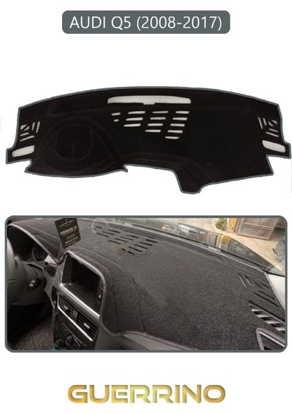 Audi Q5 2008-2017TORPİDO Koruma Halısı Gri Kenar
