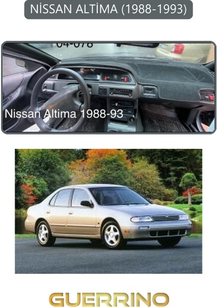 Nissan Altima 1988-1993TORPİDO Koruma Halısı Gri Kenar