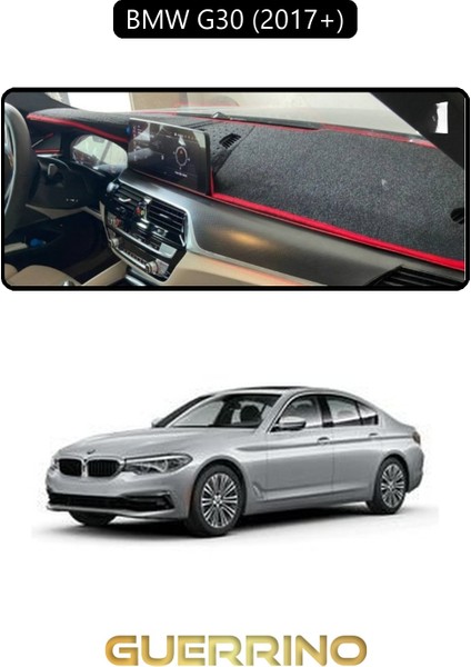 Bmw G30 G31 G38 2017+TORPİDO Koruma Halısı Siyah Kenar