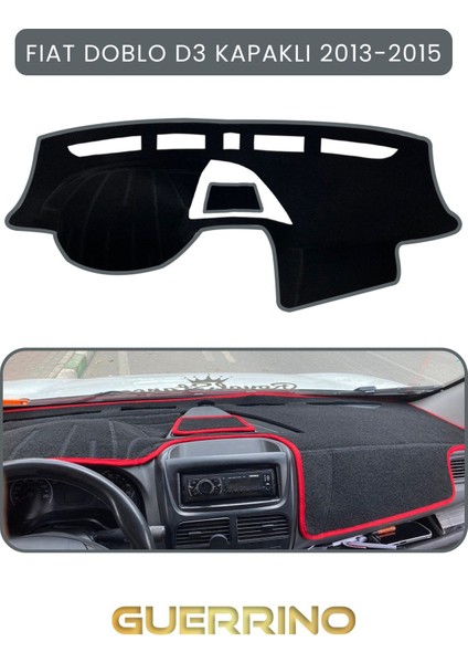 Fıat Doblo D3 Kapaklı 2013-15 Modellerine Uyguntorpido Koruma Halısı Gri Kenar