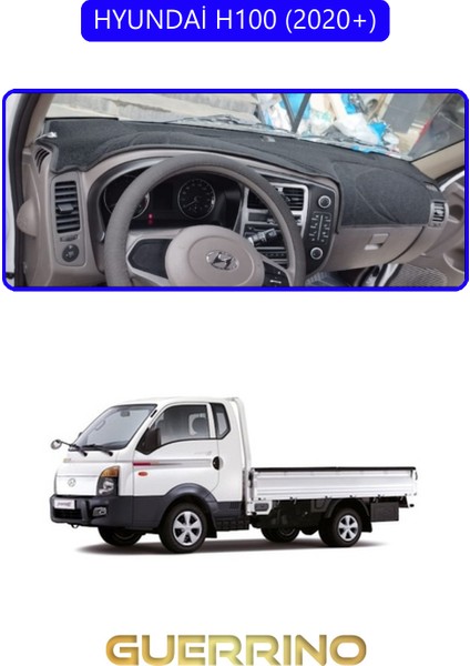 Hyundai H100 2020+TORPİDO Koruma Halısı Mavi Kenar