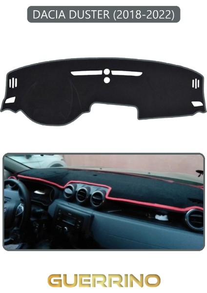 Dacıa Duster 2018-2022TORPİDO Koruma Halısı Gri Kenar
