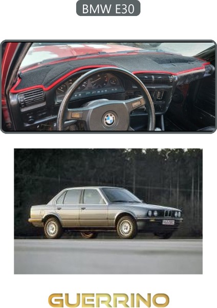 Bmw E30TORPİDO Koruma Halısı Gri Kenar