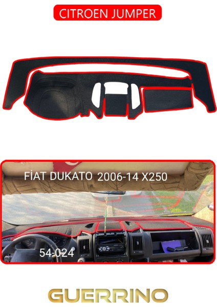 Cıtroen Jumpertorpido Koruma Halısı Kırmızı Kenar