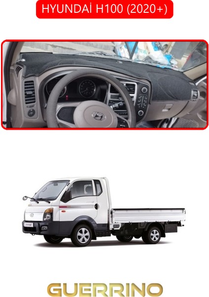 Hyundai H100 2020+TORPİDO Koruma Halısı Kırmızı Kenar