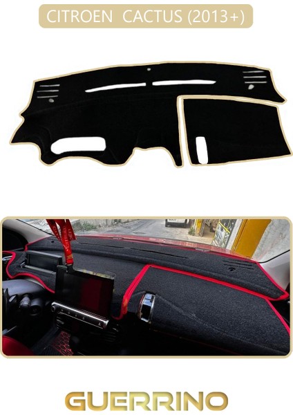 Cıtroen Cactus 2013+TORPİDO Koruma Halısı Bej Kenar