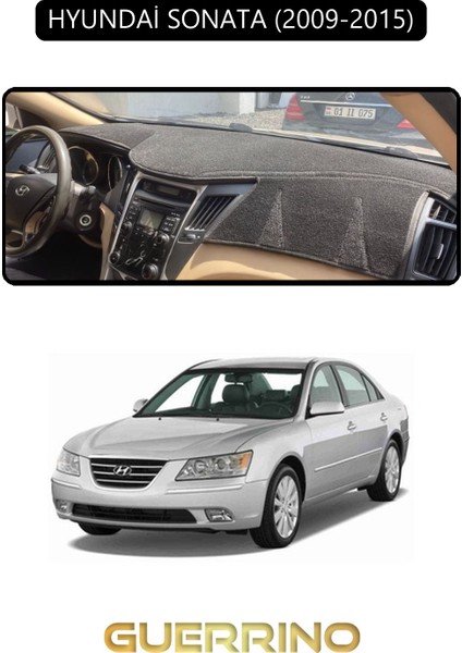 Hyundai Sonata 2009-2015TORPİDO Koruma Halısı Siyah Kenar