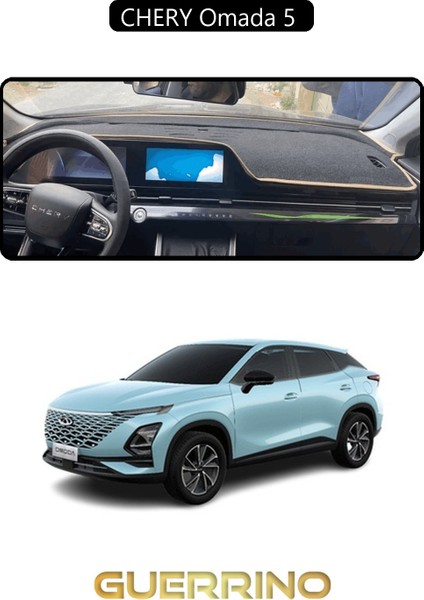 Chery Omada 5 Torpido Koruma Halısı Siyah Kenar