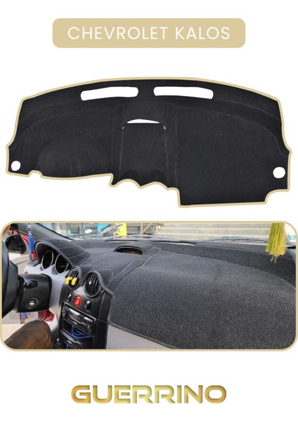 Chevrolet Kalos Torpido Koruma Halısı Bej Kenar