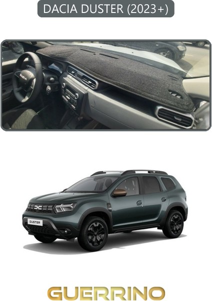 Dacıa Duster 2023+TORPİDO Koruma Halısı Gri Kenar