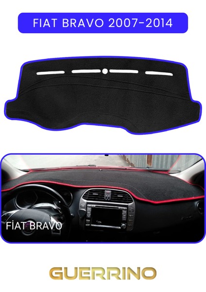 Fıat Bravo 2007-2014 Modellerine Uyguntorpido Koruma Halısı Mavi Kenar