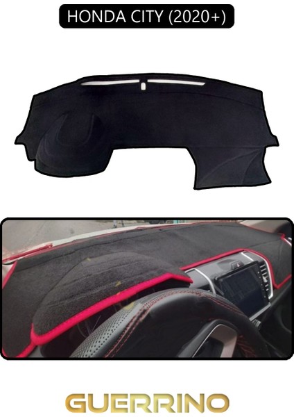 Honda Cıty 2020+TORPİDO Koruma Halısı Siyah Kenar